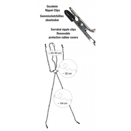 PINZE PER CAPEZZOLI E VAGINA ZAUMZEUG QUATTRO MORSETTI