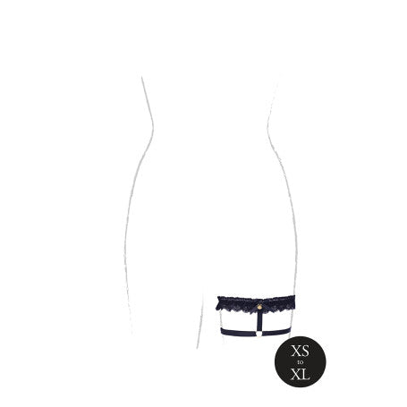 GIARRETTIERA DOPPIA CELESTE