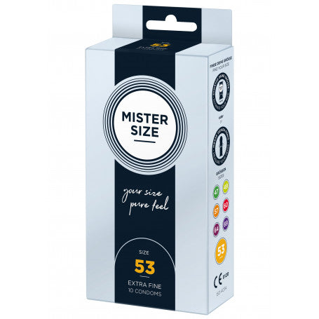 PROFILATTICI SOTTILI MISTER SIZE 53MM CONDOMS 10PCS