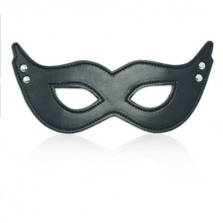 MISTERY MASK BLACK MSCHERA FETISH BONDAGE PER UOMO E DONNA IN PELLE SINTETICA SEXY