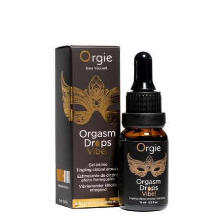 ORGASM DROPS VIBE! 15 ML ORGIE TINGLING CLITORAL AROUSAL