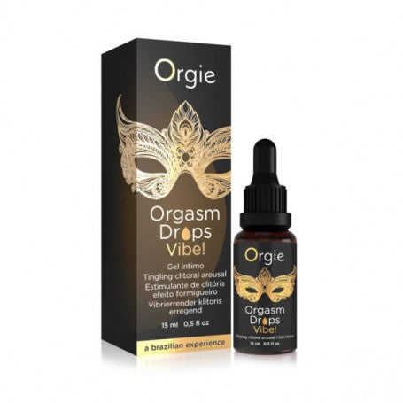 ORGASM DROPS VIBE! 15 ML ORGIE TINGLING CLITORAL AROUSAL
